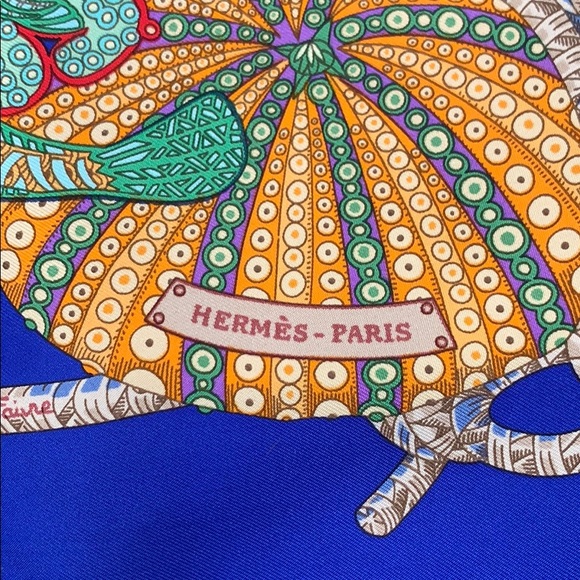 Hermes Grands Ponds Hermès Silk Scarf. - Picture 2 of 8